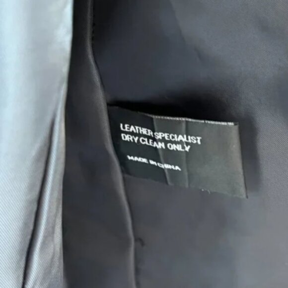 Morton & Rossi Three Button Pocket Coat Black Leather Jacket XXL - Picture 5 of 11